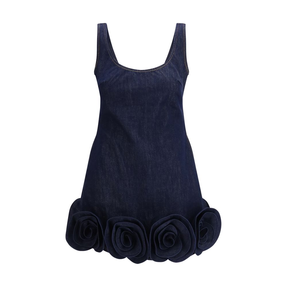 Self-Portrait Blue Cotton Casual Dress | Regal Royce