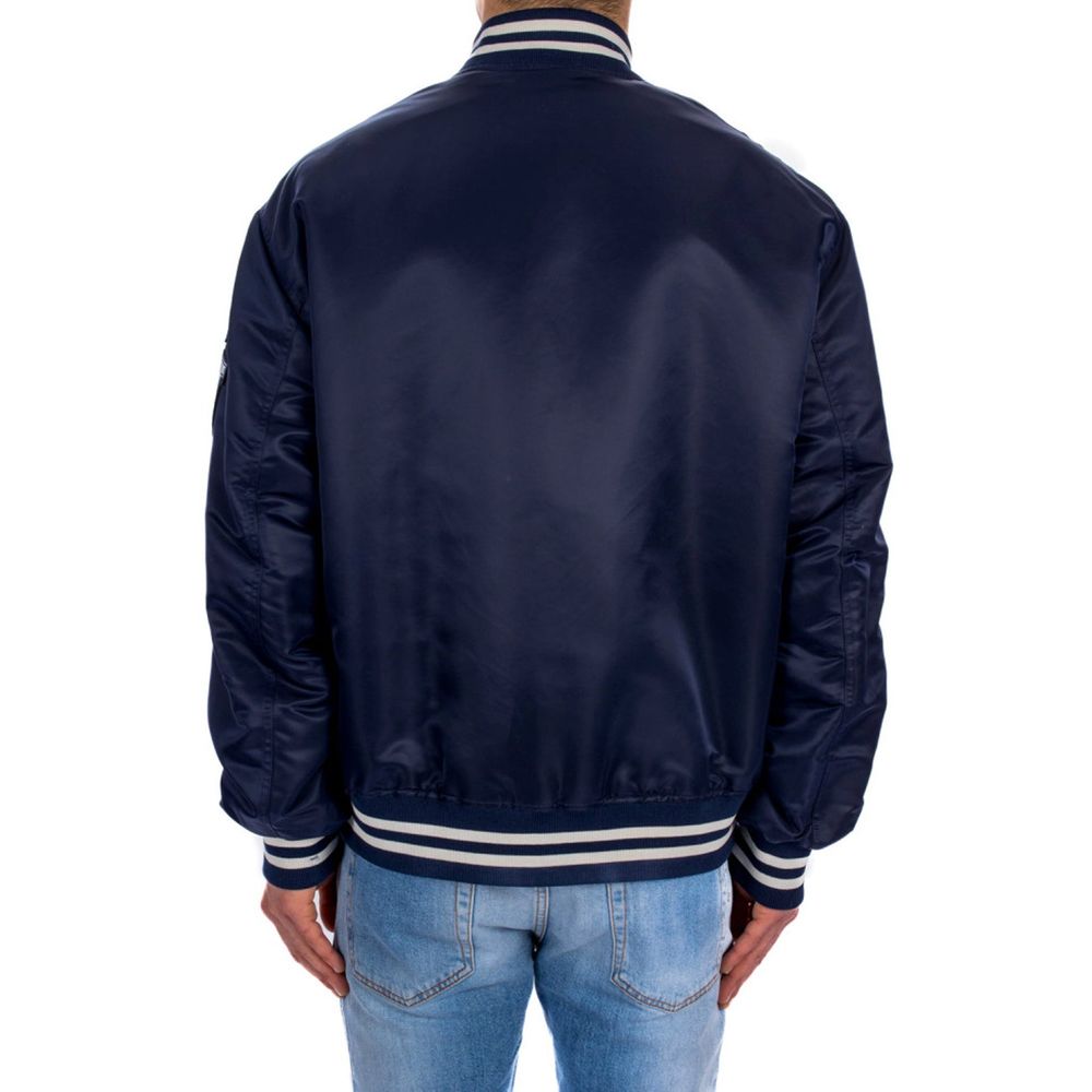 Versace Blue Nylon Bomber | Regal Royce