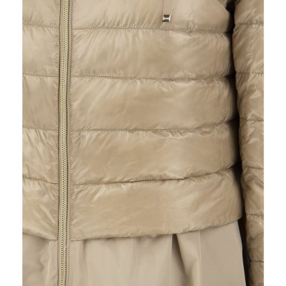 Herno Beige Polyester Coat | Regal Royce