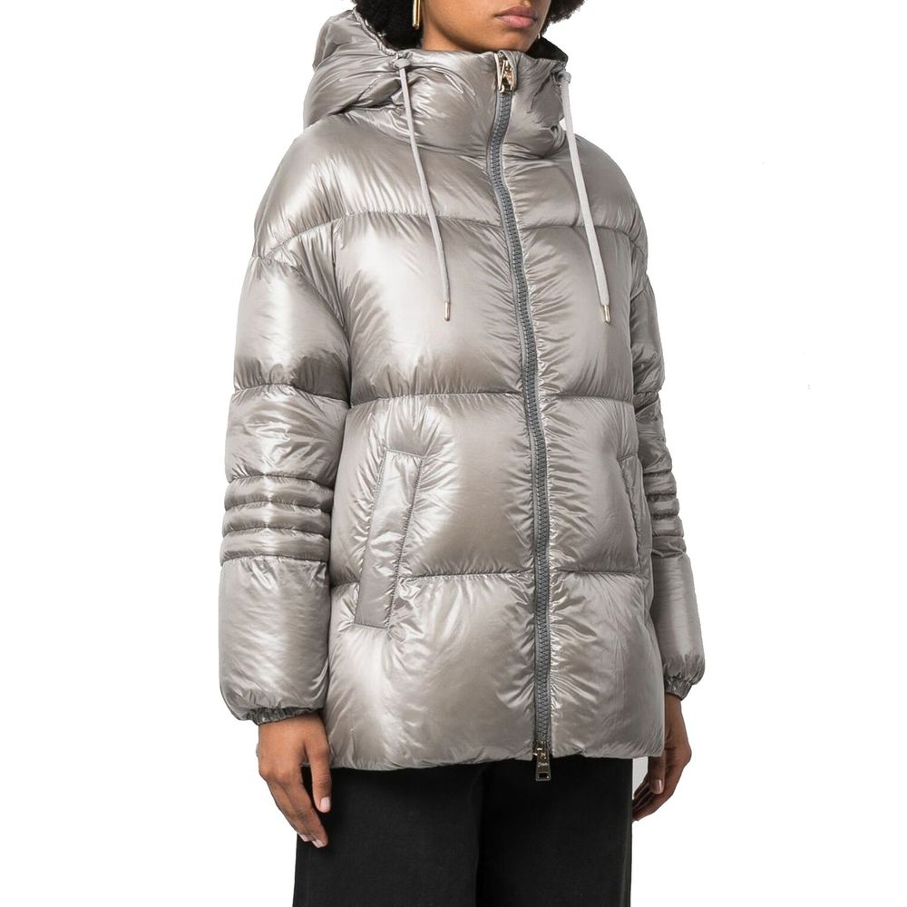 Herno Gray Polyamide Coat | Regal Royce