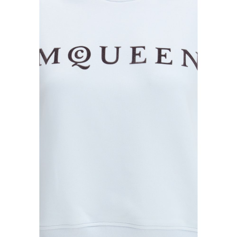 Alexander McQueen Light Blue Cotton Sweatshirt | Regal Royce