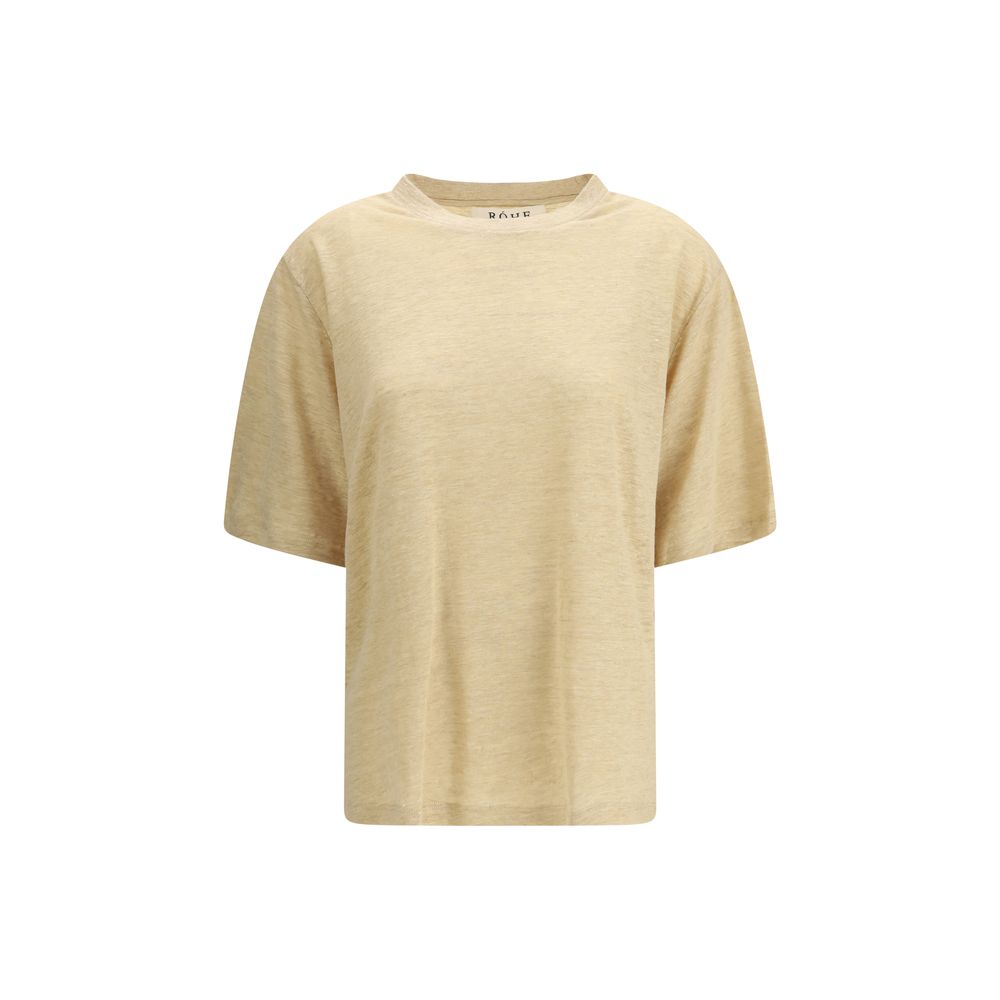 Rohe Beige Linen T-Shirt | Regal Royce