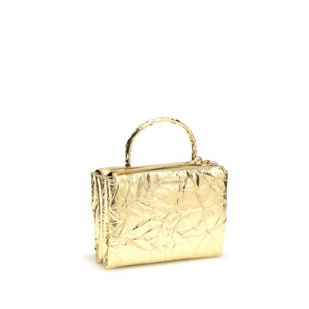 Coccinelle Gold Calf Leather Bos Taurus Handbag | Regal Royce