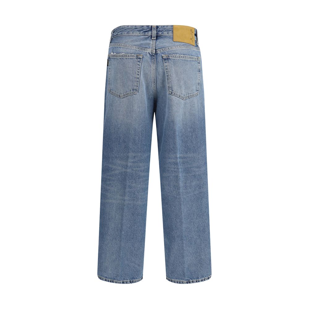 Haikure Blue Cotton Boyfriend Jeans | Regal Royce