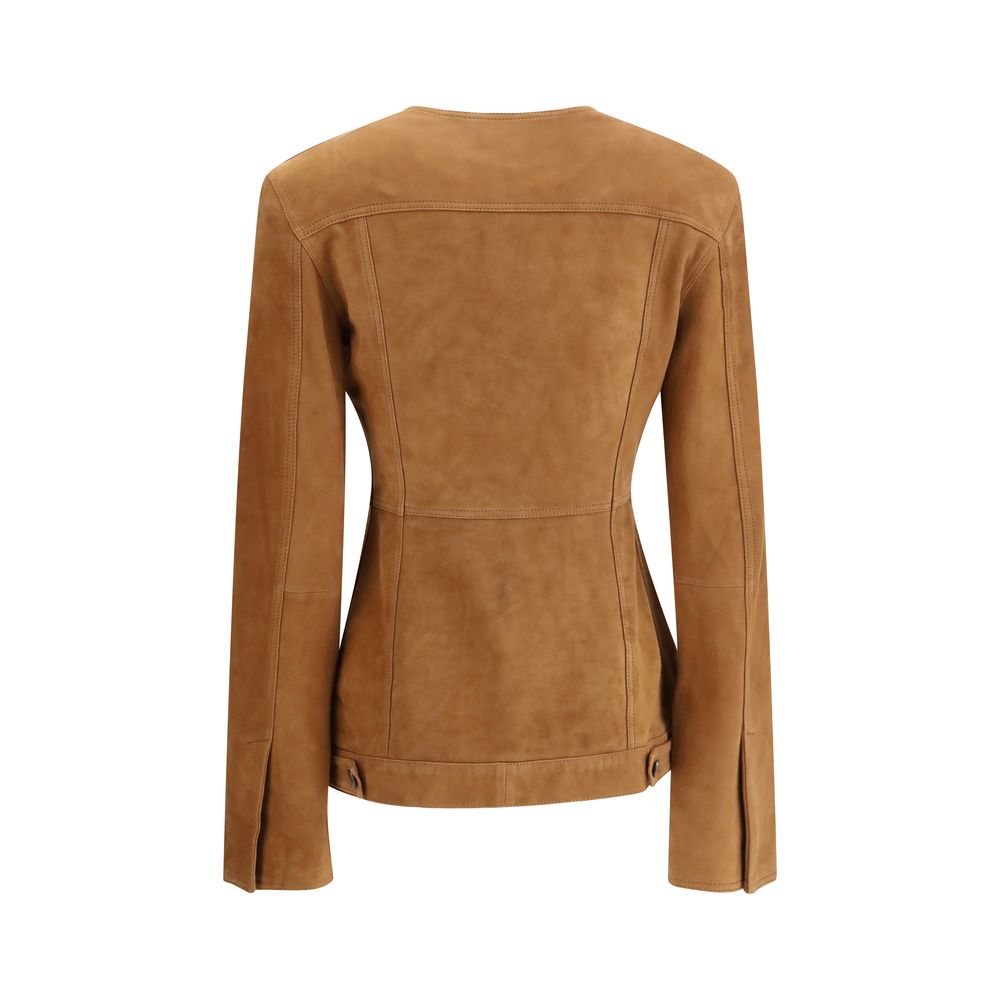 Haikure Brown Leather Jacket | Regal Royce