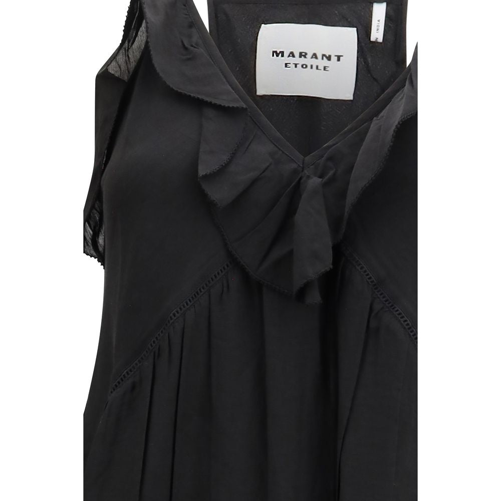 Marant Etoile Black Cotton Casual Dress | Regal Royce