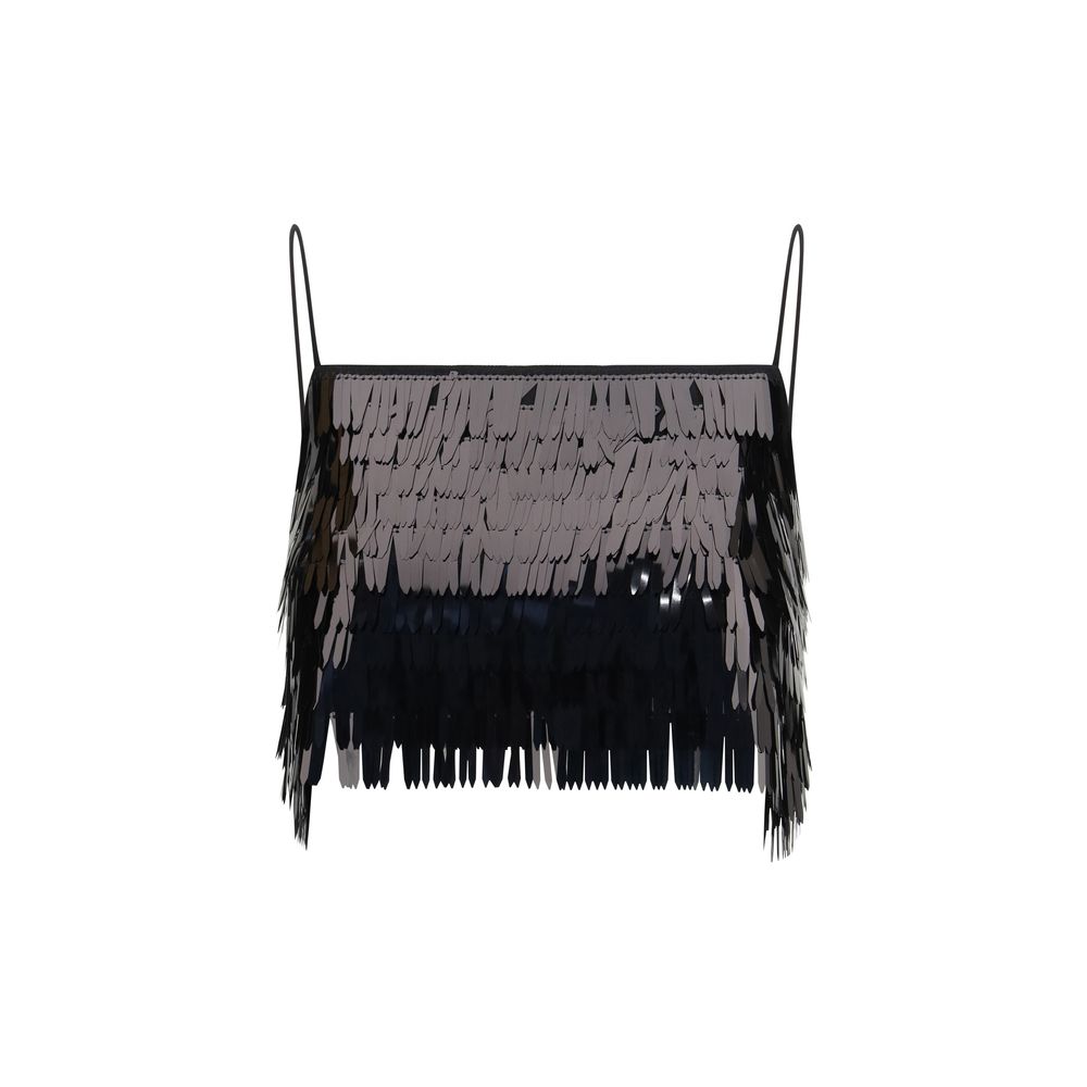 Self-Portrait Black Polyester Top | Regal Royce