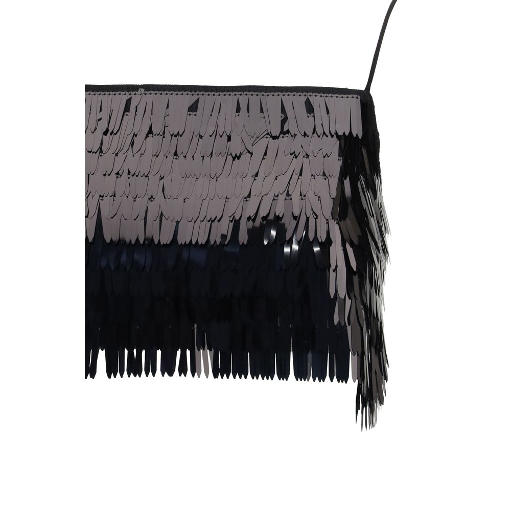 Self-Portrait Black Polyester Top | Regal Royce