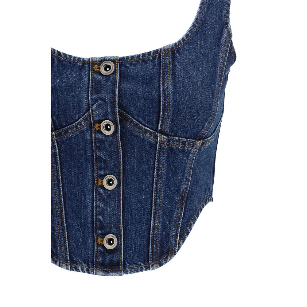 Self-Portrait Blue Cotton Top | Regal Royce