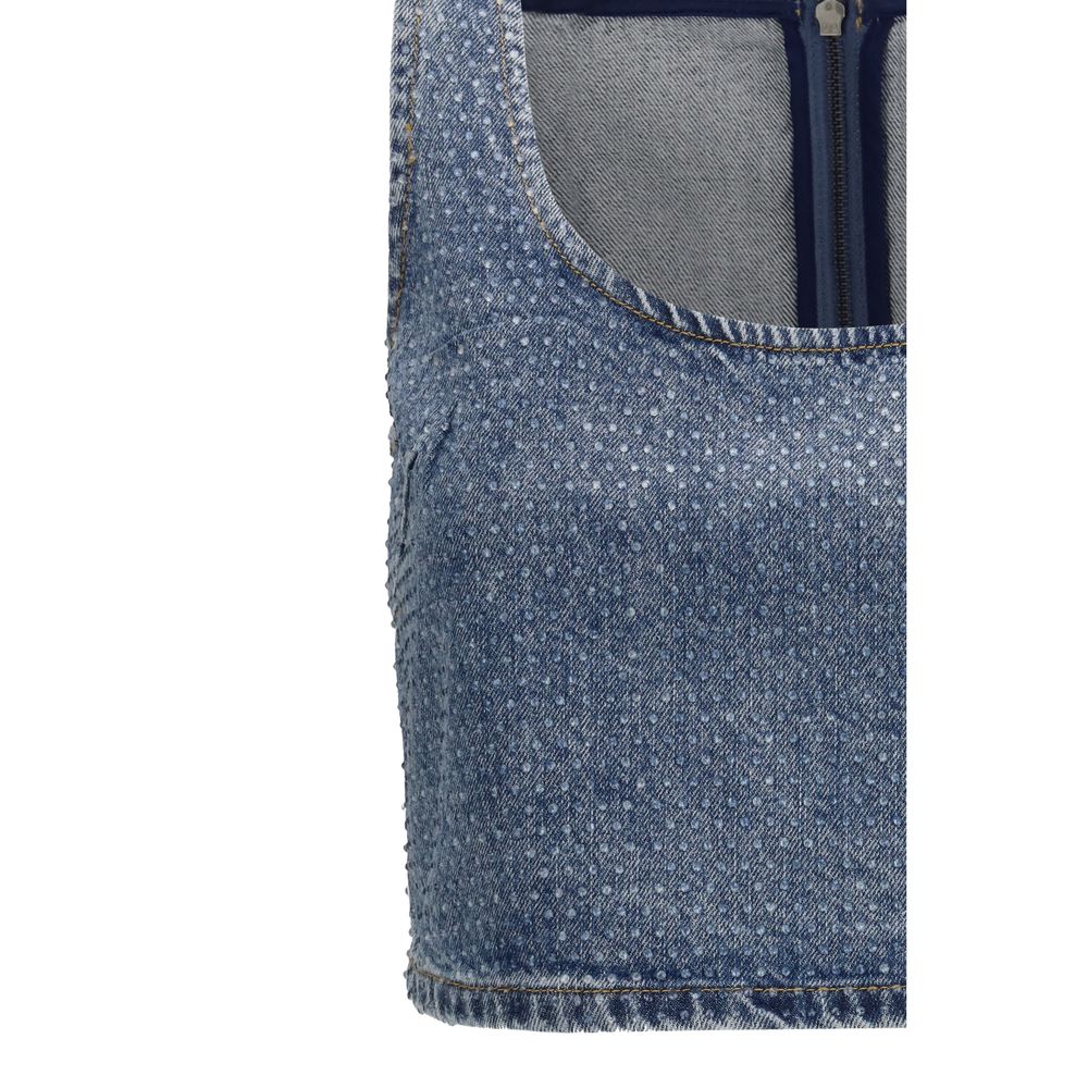 Self-Portrait Blue Cotton Top | Regal Royce