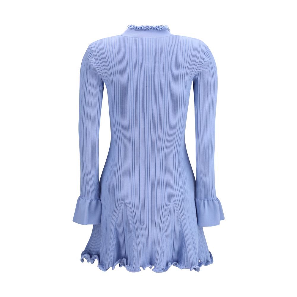 Self-Portrait Light Blue Viscose Casual Dress | Regal Royce