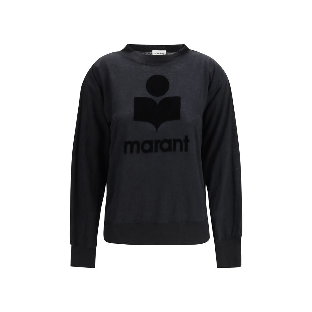 Marant Etoile Black Linen Sweatshirt | Regal Royce