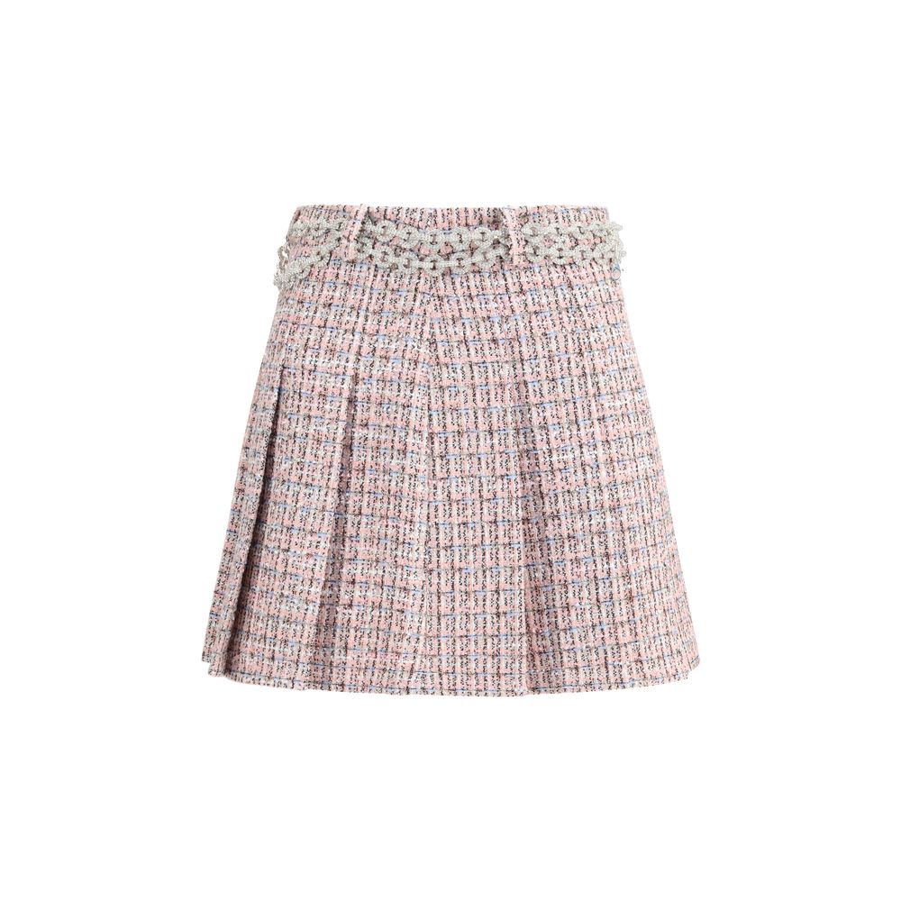 Self-Portrait Multicolor Wool Mini Skirt | Regal Royce