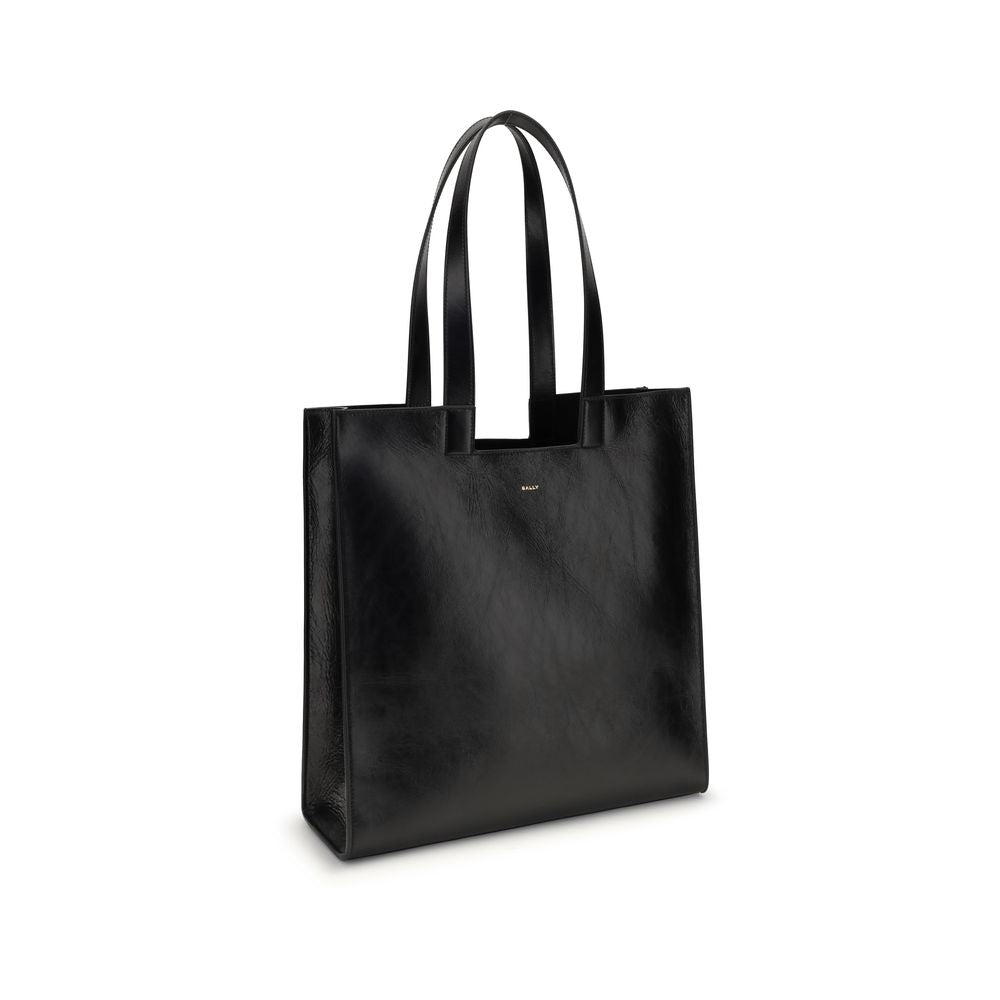 Bally Black Calf Leather Bos Taurus Shoulder Bag | Regal Royce