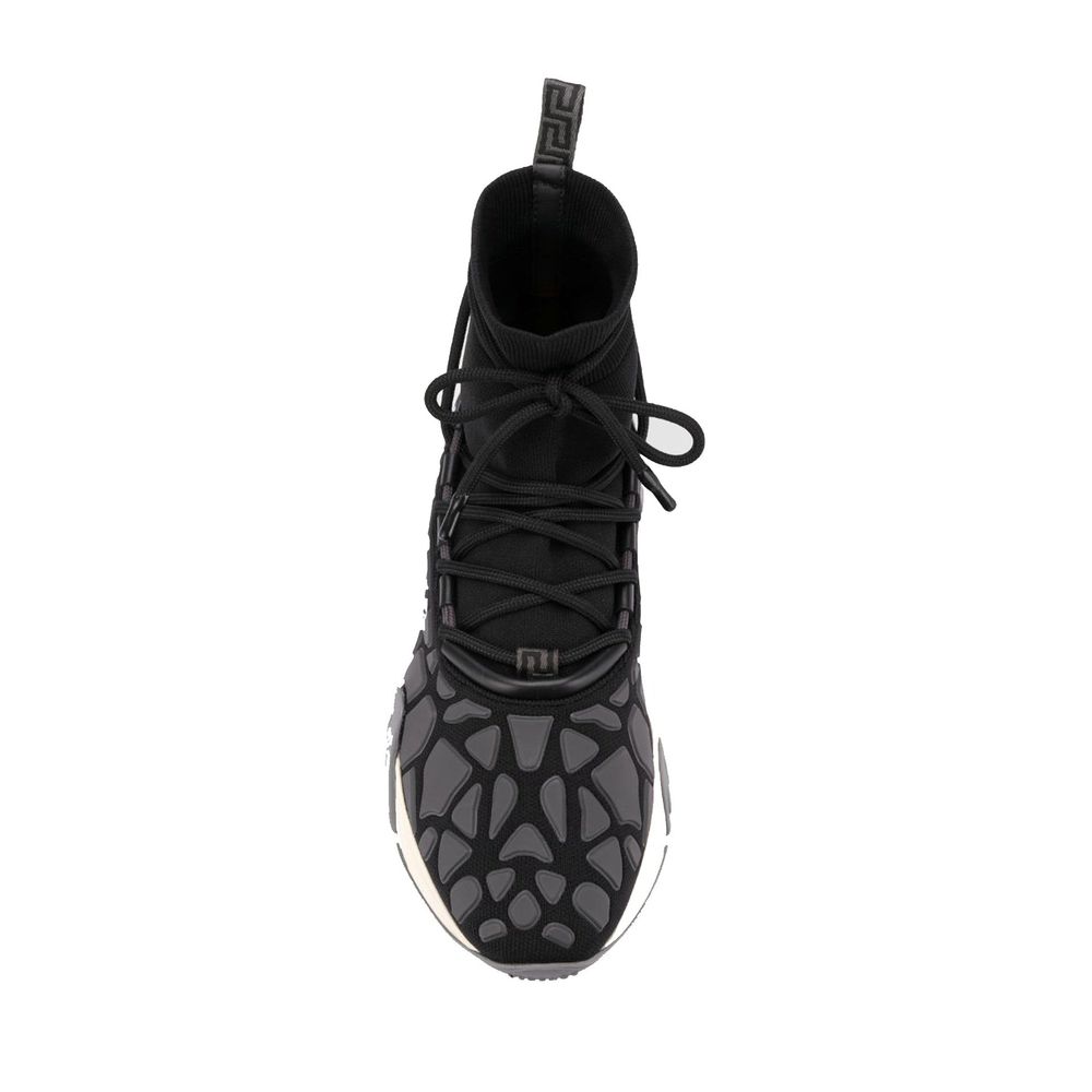 Versace Black Fabric Athletic Sneakers | Regal Royce