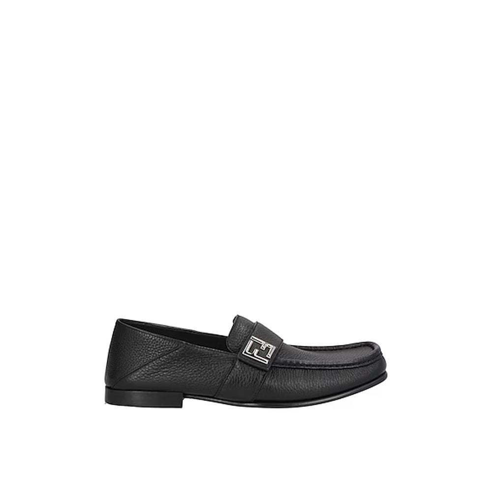 Fendi Black Calfskin Slip-On Loafers | Regal Royce