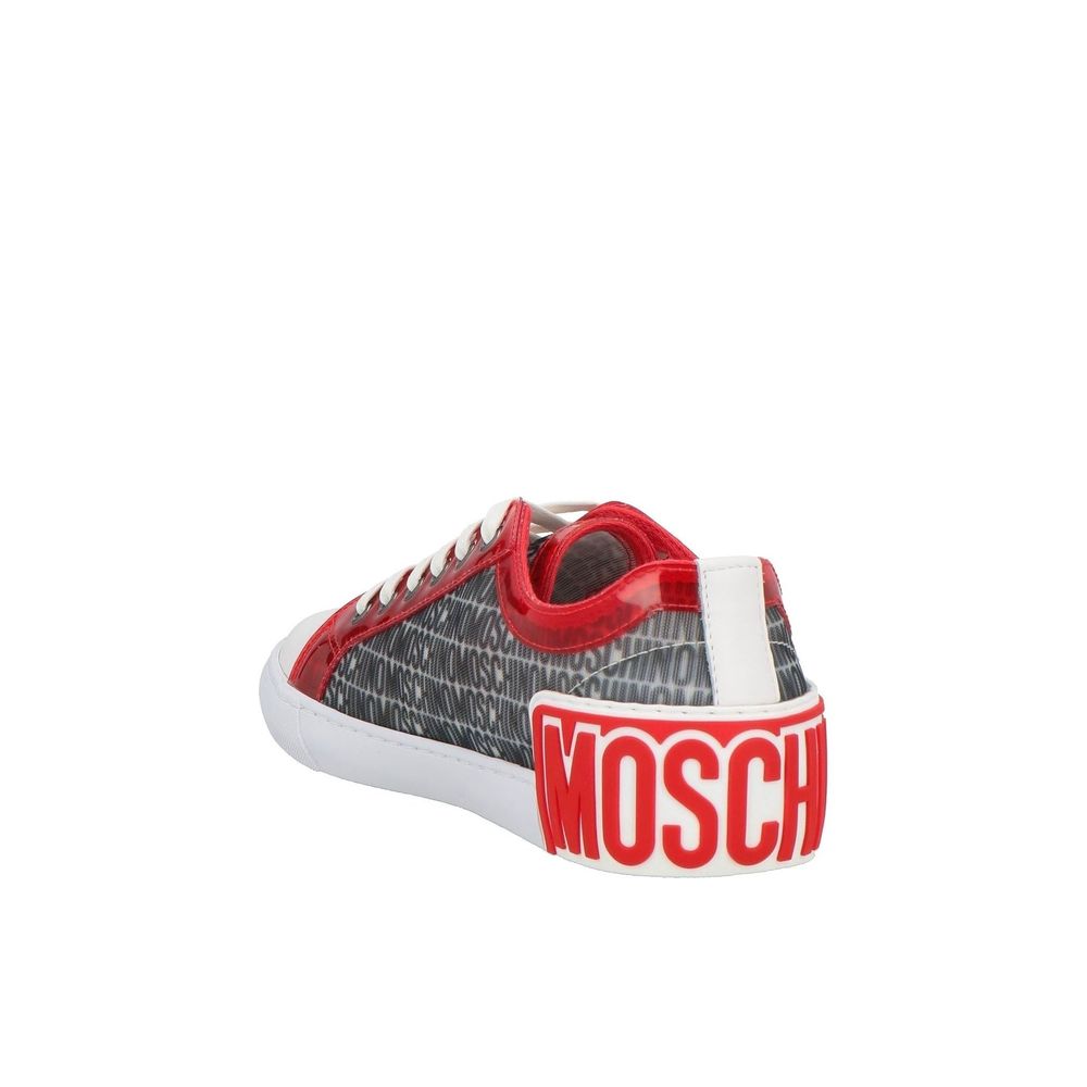 Moschino Couture White Polyester Low Top Sneakers | Regal Royce