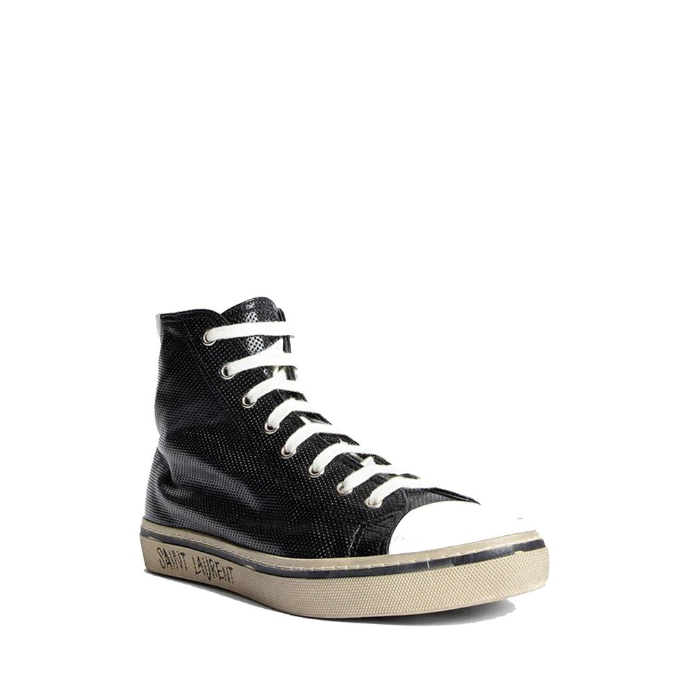 Saint Laurent Black Calfskin High Top Sneakers | Regal Royce