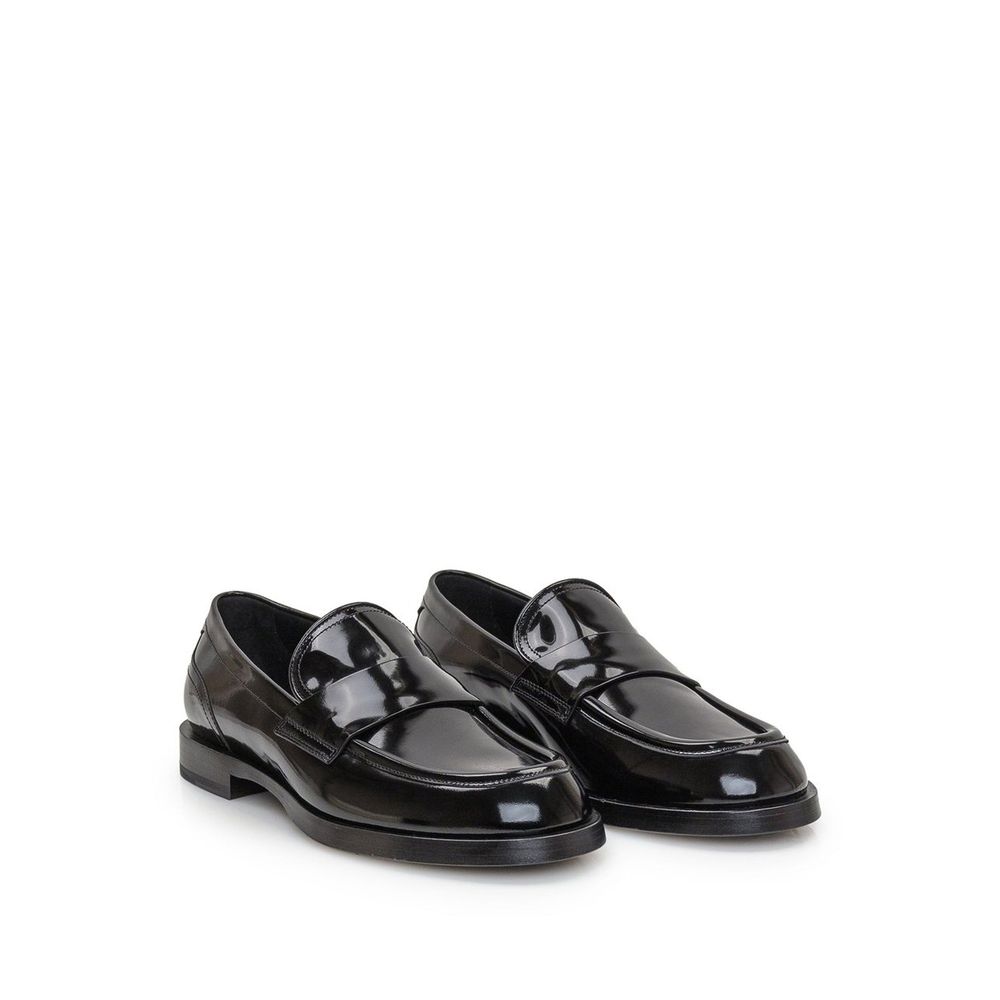 Dolce & Gabbana Black Calfskin Slip-On Loafers | Regal Royce