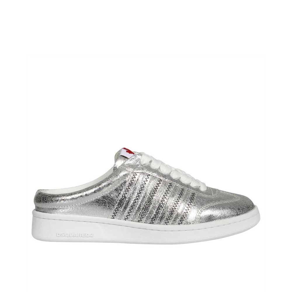 Dsquared² Silver Calfskin Sneakers | Regal Royce