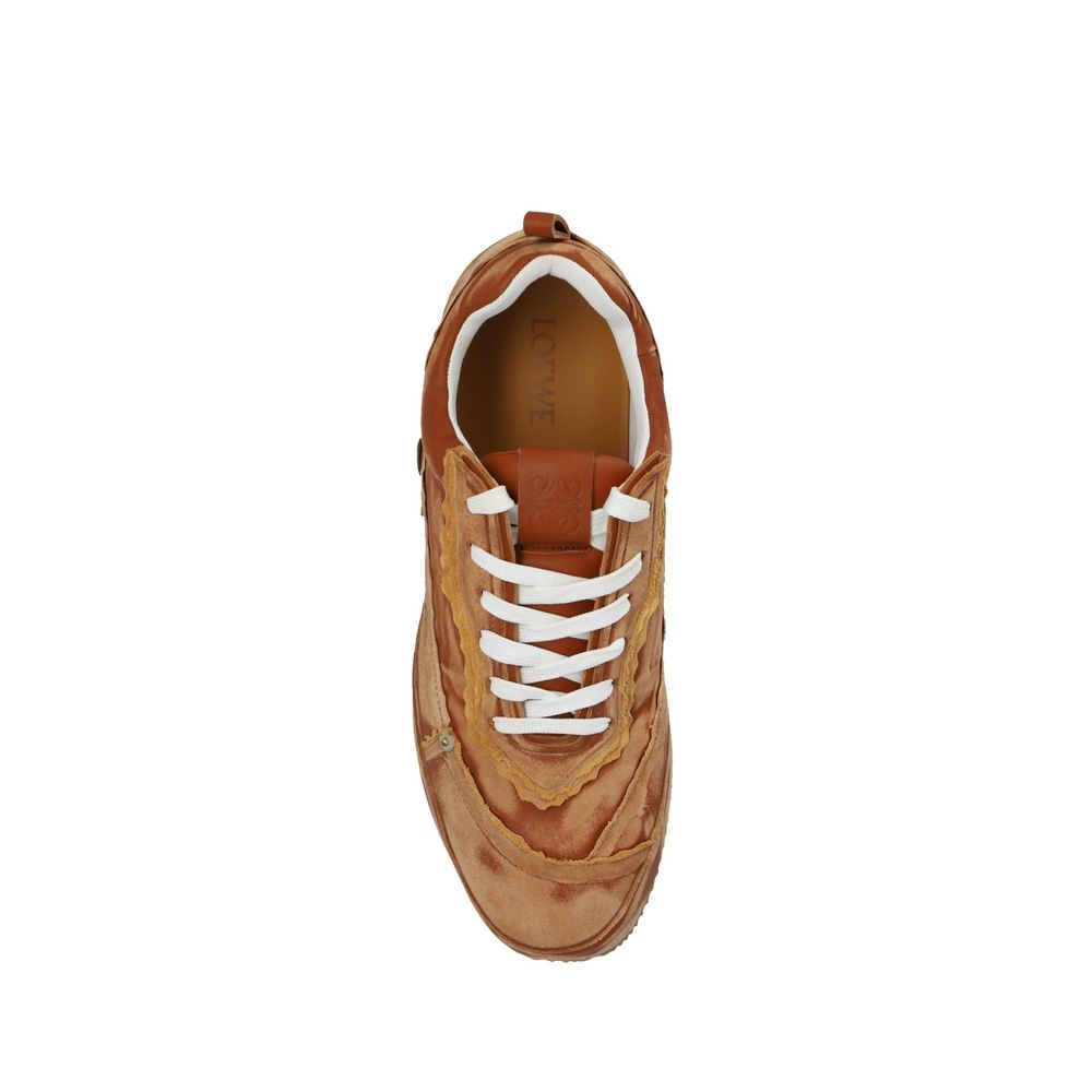 Loewe Brown Calfskin Platform Sneakers | Regal Royce