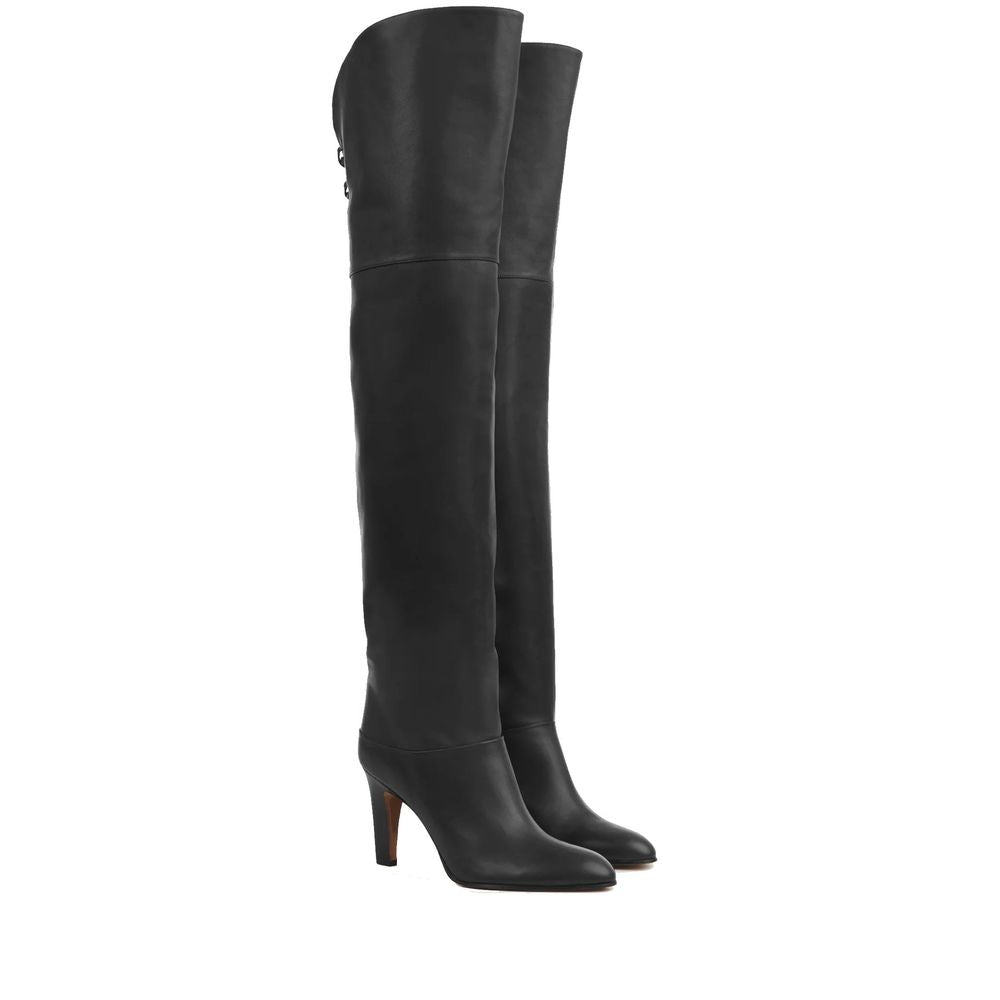 Chloé Black Calfskin Over The Knee | Regal Royce