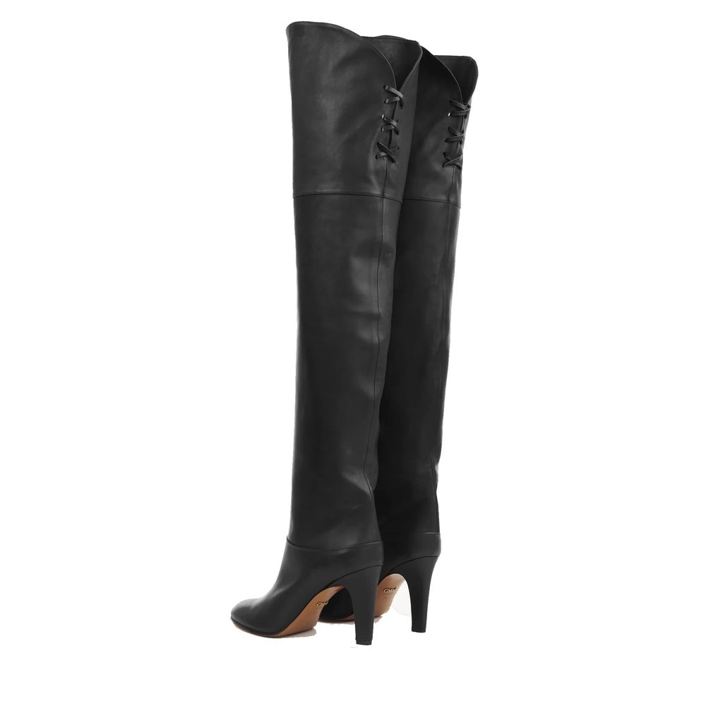 Chloé Black Calfskin Over The Knee | Regal Royce