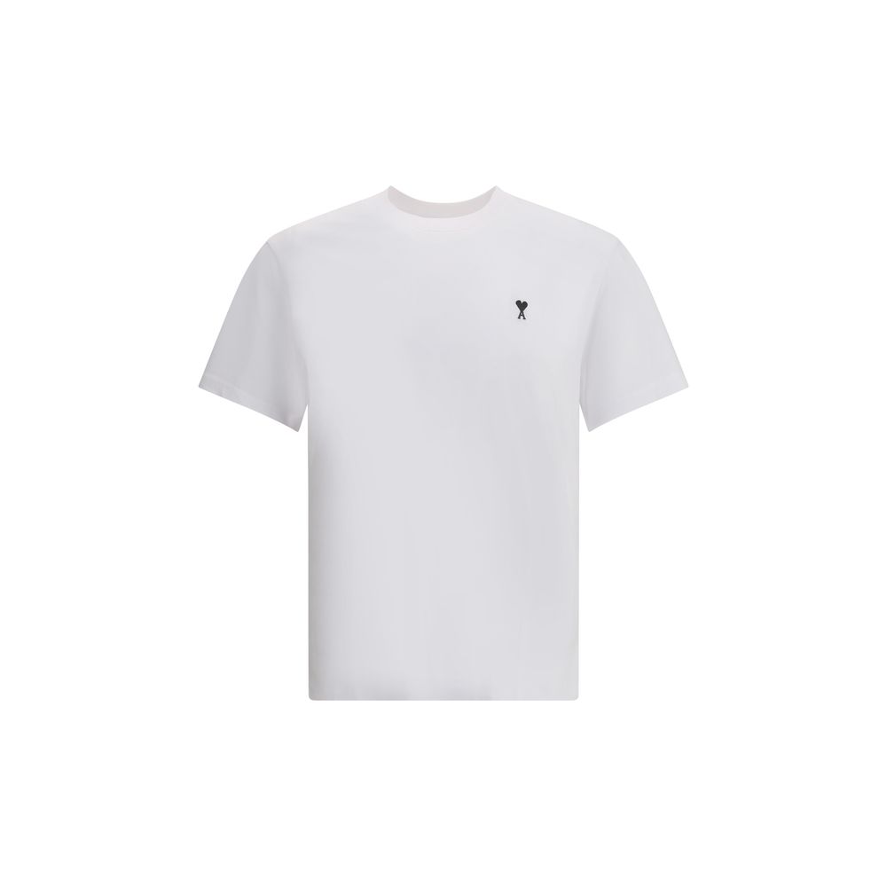 Ami Paris White Cotton T-Shirt | Regal Royce