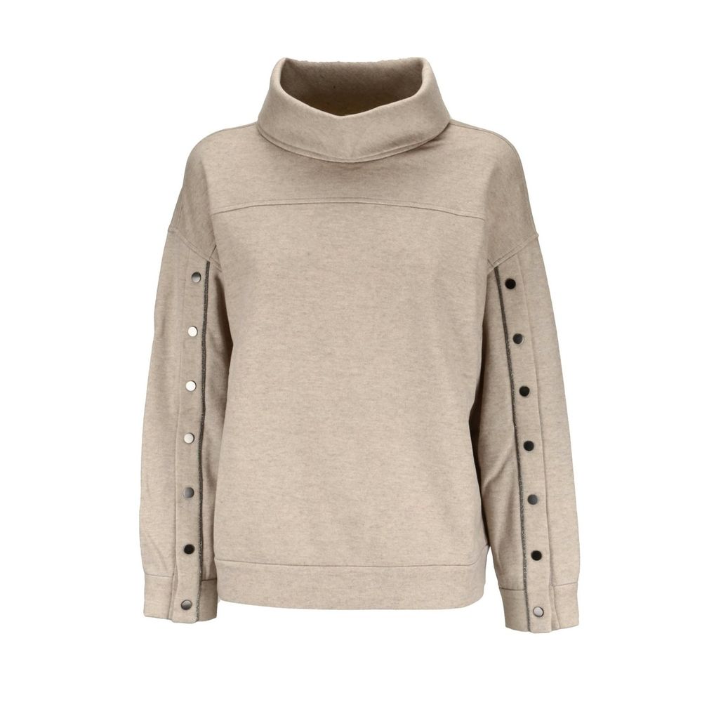 Brunello Cucinelli Beige Cashmere Sweatshirt | Regal Royce