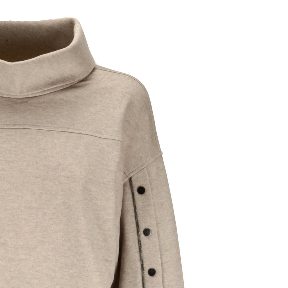 Brunello Cucinelli Beige Cashmere Sweatshirt | Regal Royce