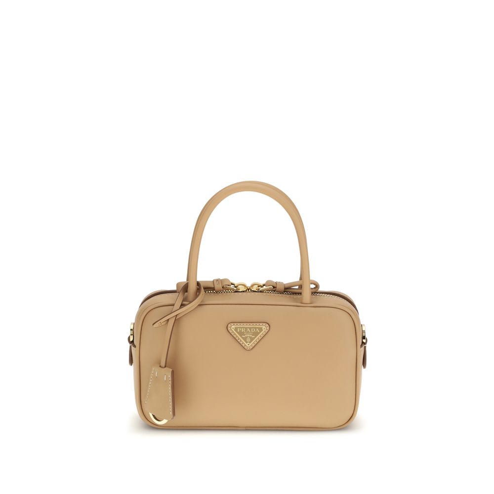 Prada Beige Calf Leather Bos Taurus Handbag | Regal Royce
