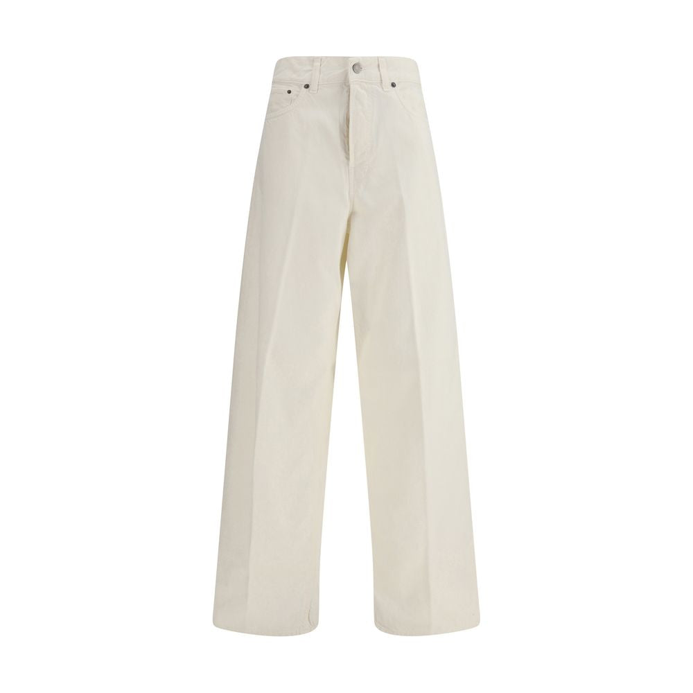 Haikure White Cotton Straight-Leg Jeans | Regal Royce