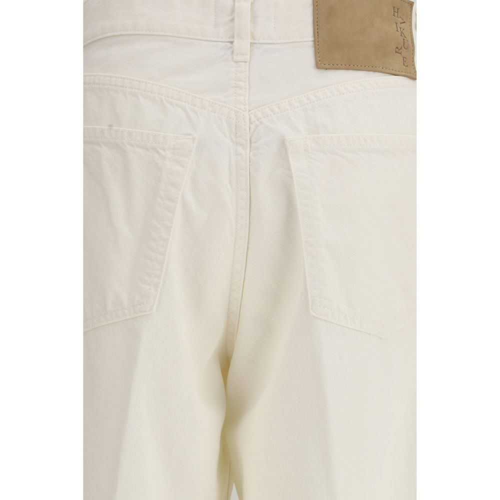 Haikure White Cotton Straight-Leg Jeans | Regal Royce