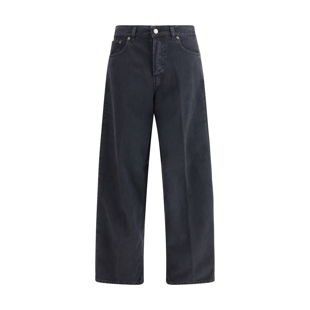 Haikure Black Cotton Straight-Leg Jeans | Regal Royce