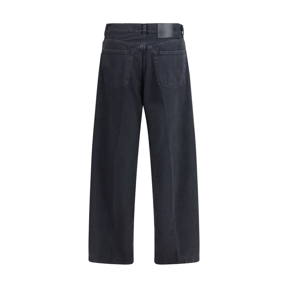 Haikure Black Cotton Straight-Leg Jeans | Regal Royce