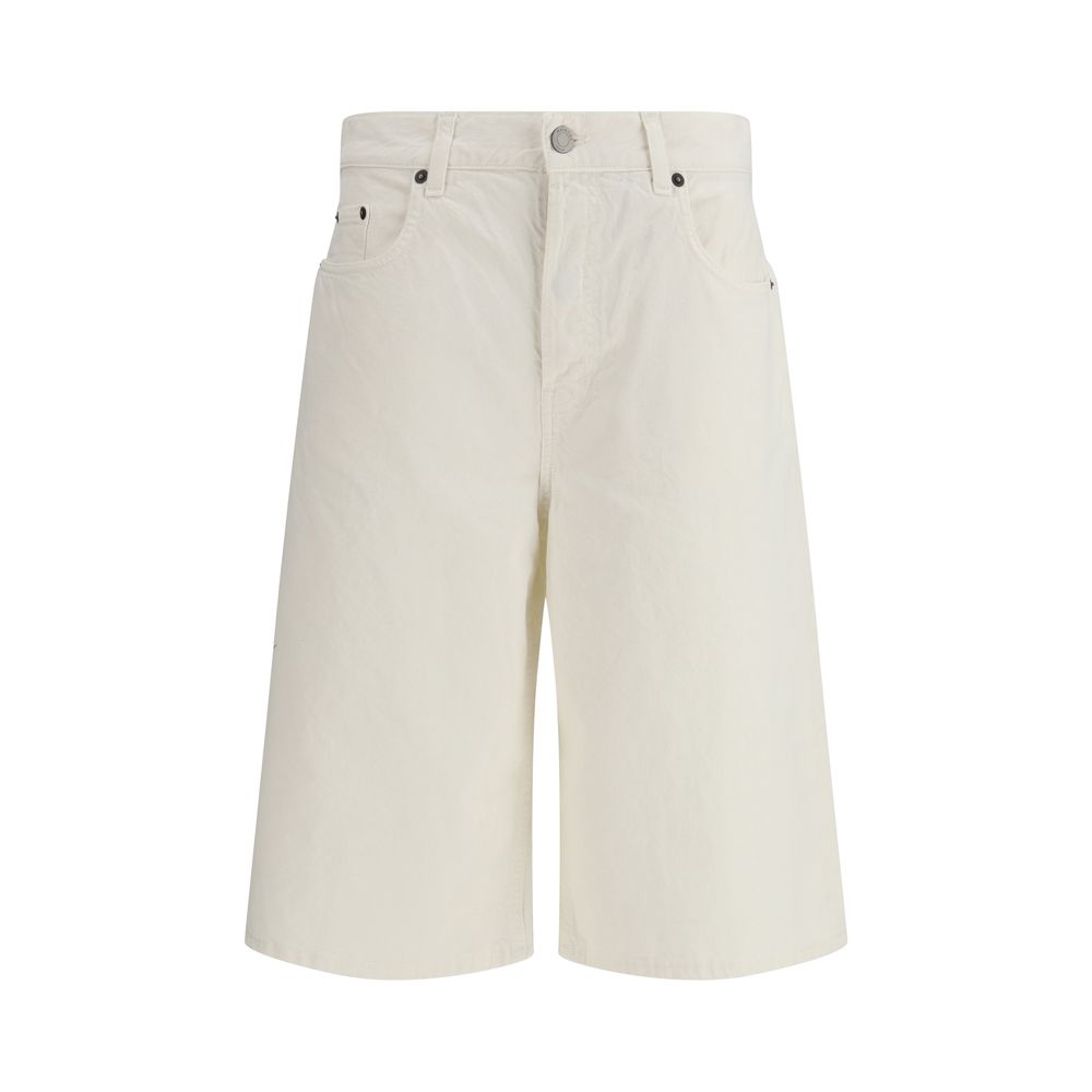Haikure White Cotton Bermuda Shorts | Regal Royce