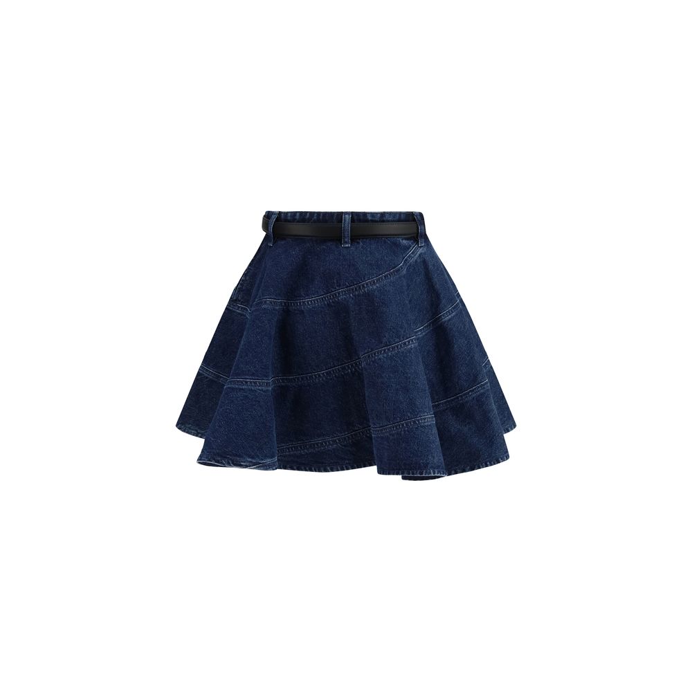 Self-Portrait Blue Denim Skirt | Regal Royce