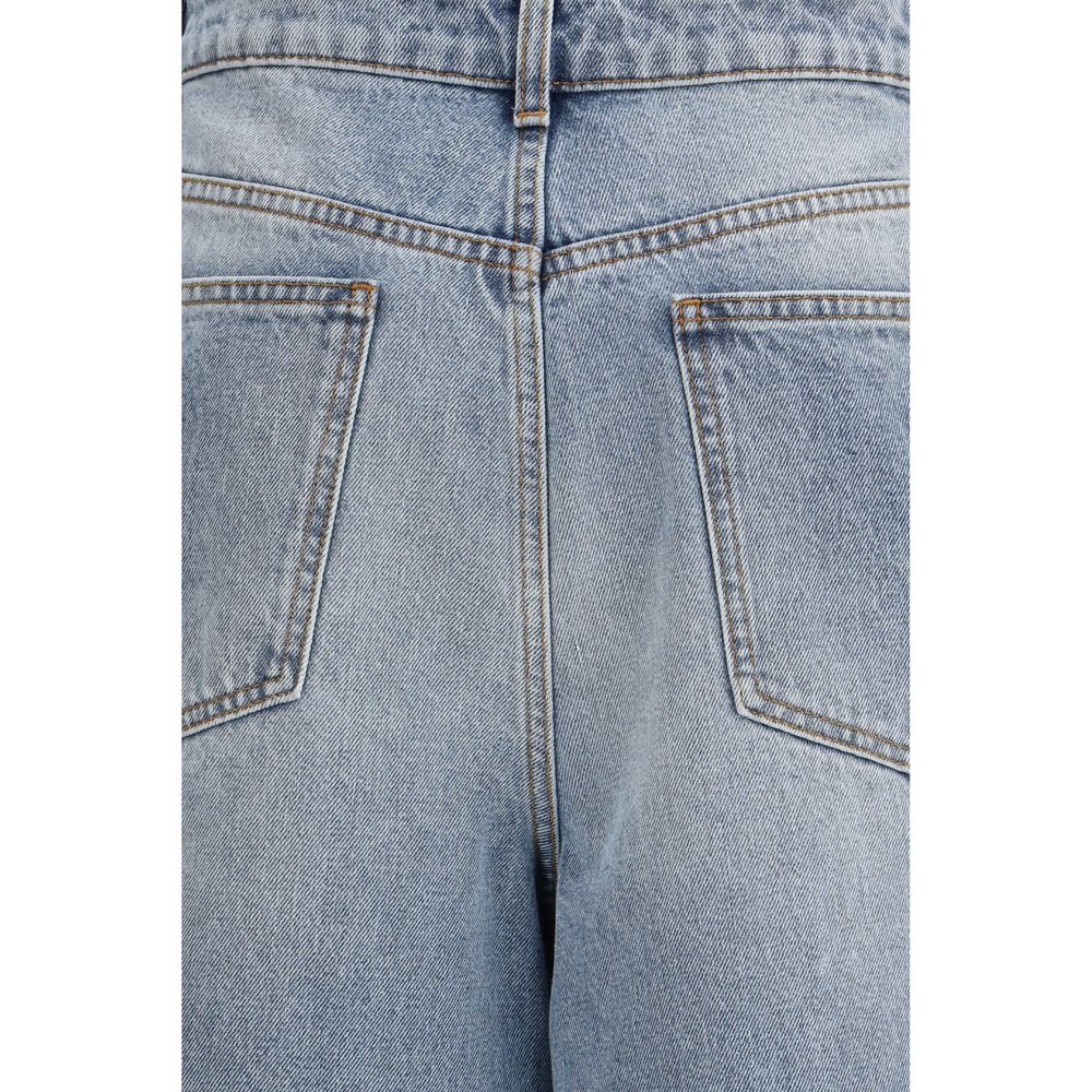 Rohe Blue Cotton Straight-Leg Jeans | Regal Royce