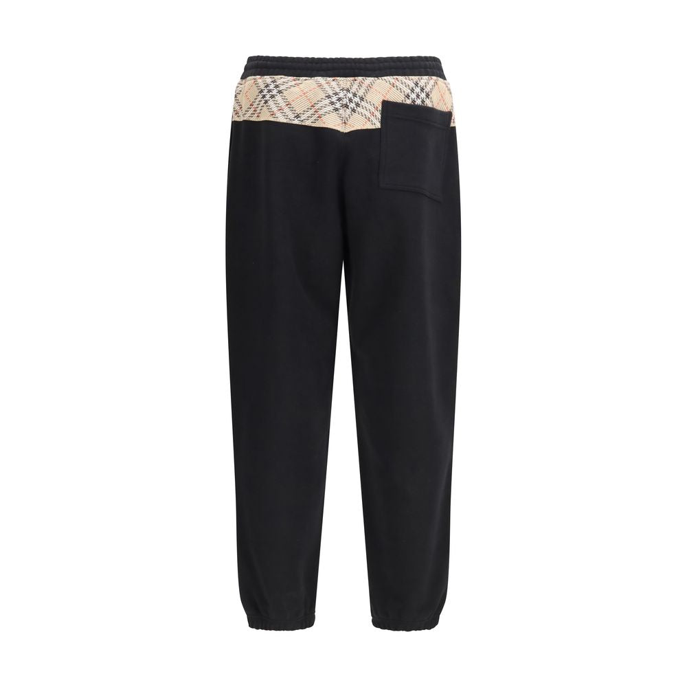 Burberry Black Cotton Joggers (Workout Pants) | Regal Royce
