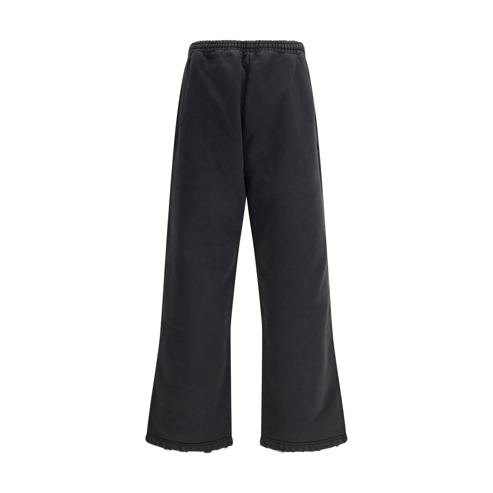 Balenciaga Black Cotton Casual Pants | Regal Royce