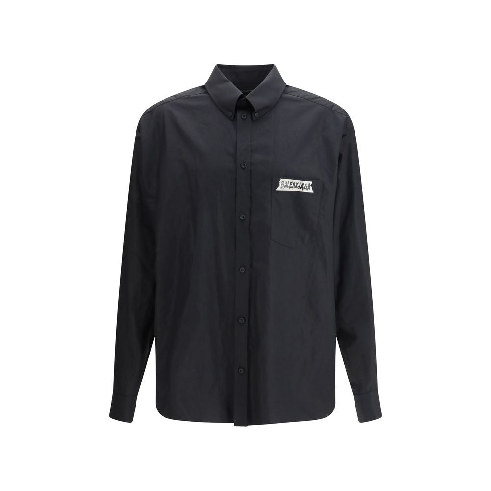 Balenciaga Black Cotton Shirt | Regal Royce