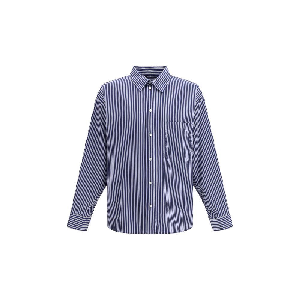 Balenciaga Blue Cotton Pattern Shirt | Regal Royce