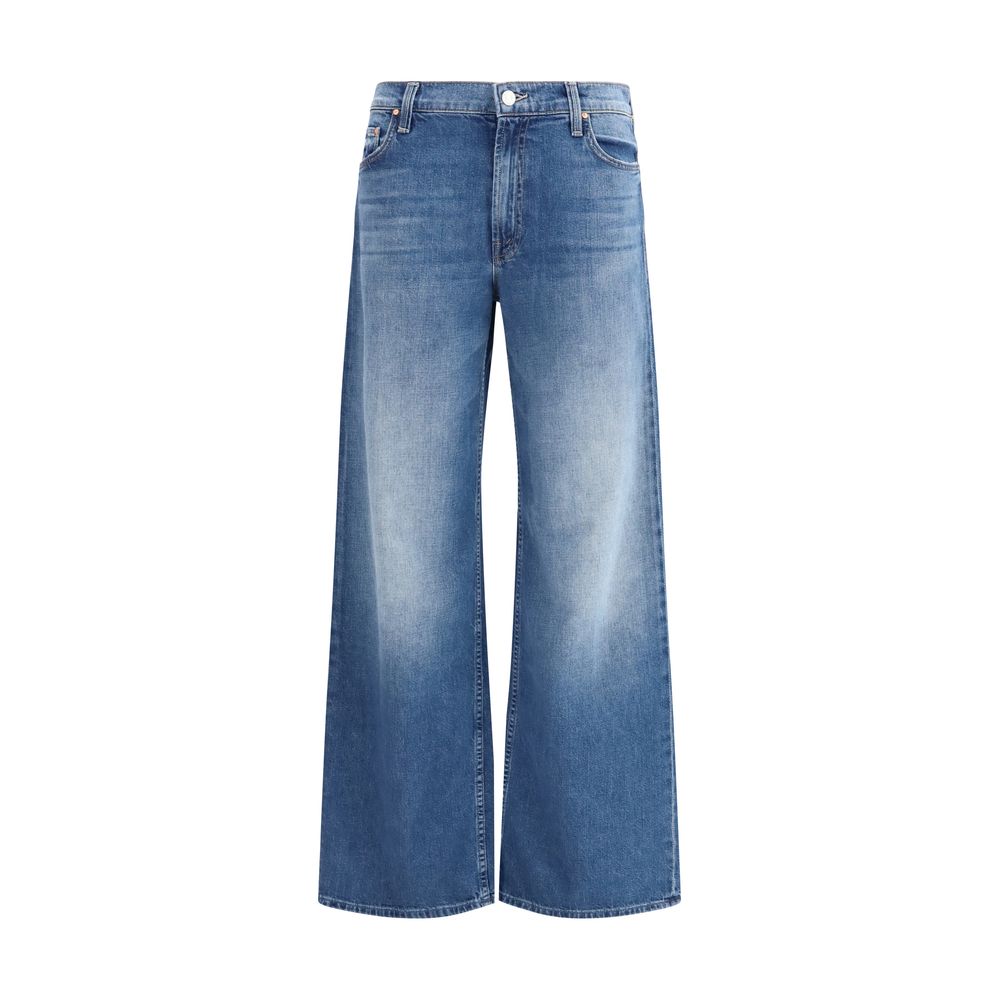 Mother Denim Blue Cotton Flared Jeans | Regal Royce