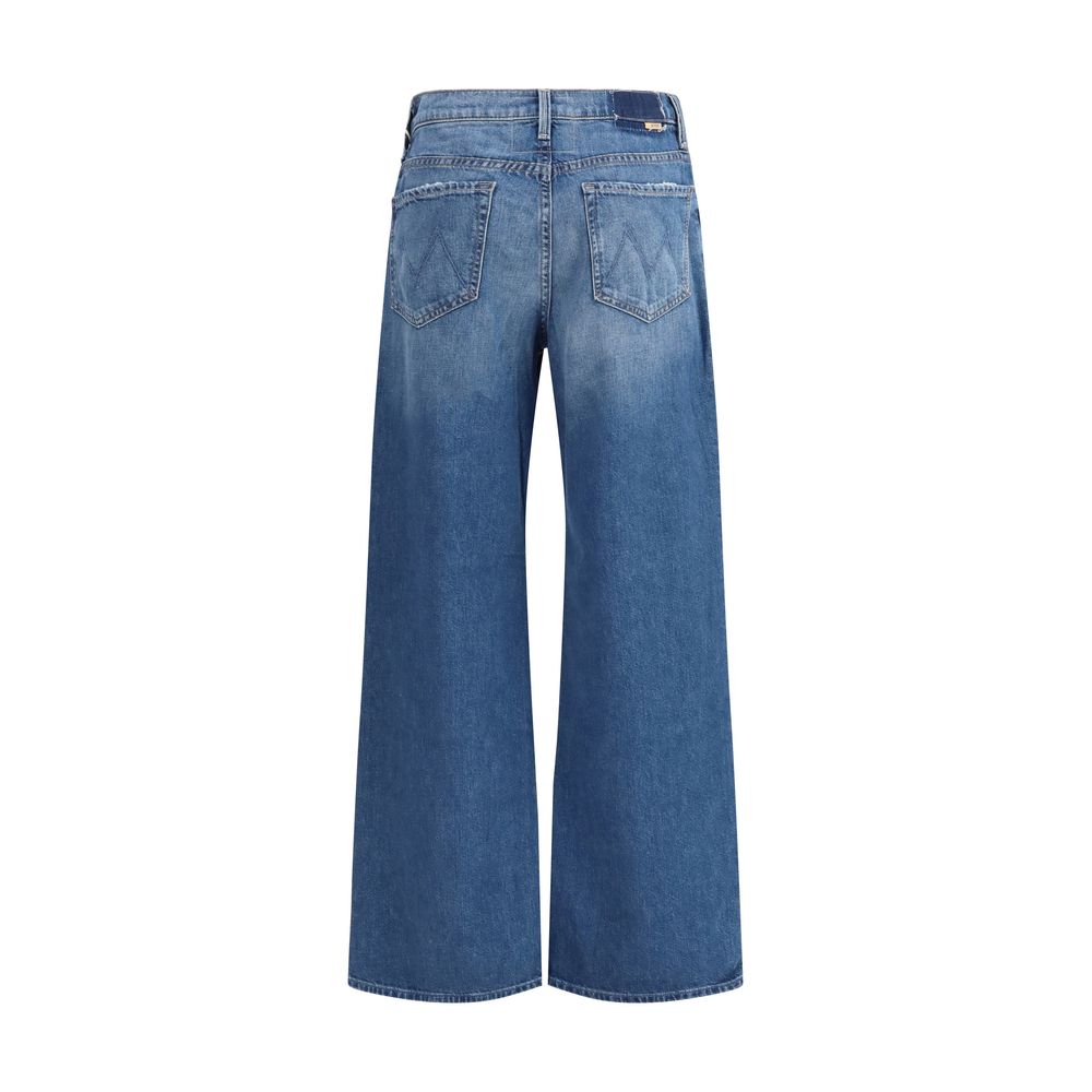 Mother Denim Blue Cotton Flared Jeans | Regal Royce