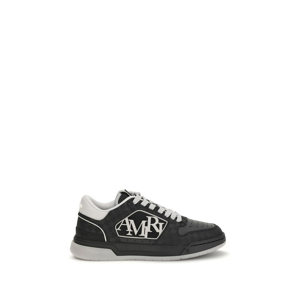 Amiri Black Calf Leather Bos Taurus Low Top Sneakers | Regal Royce
