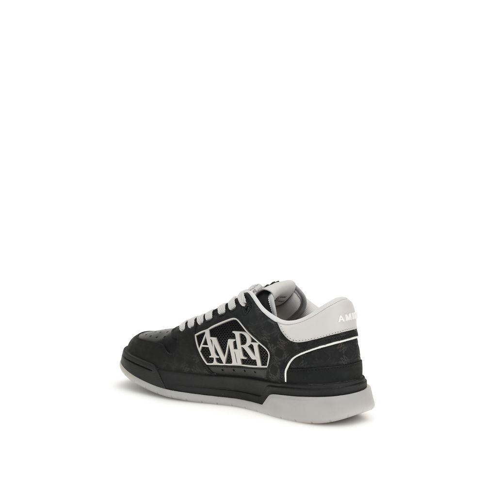 Amiri Black Calf Leather Bos Taurus Low Top Sneakers | Regal Royce