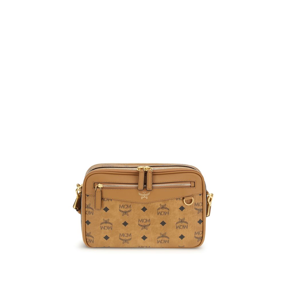 MCM Beige Fabric Shoulder Bag | Regal Royce