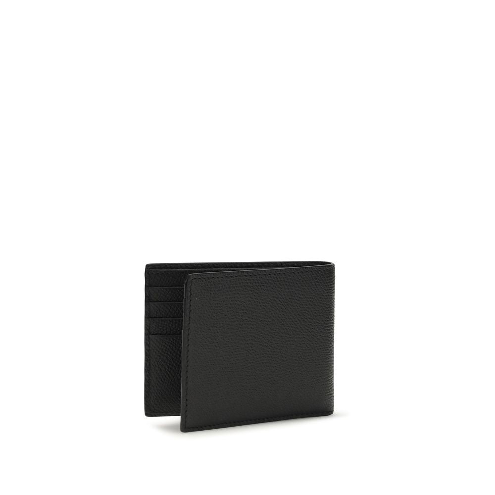 Valentino Garavani Black Calf Leather Bos Taurus Wallet | Regal Royce
