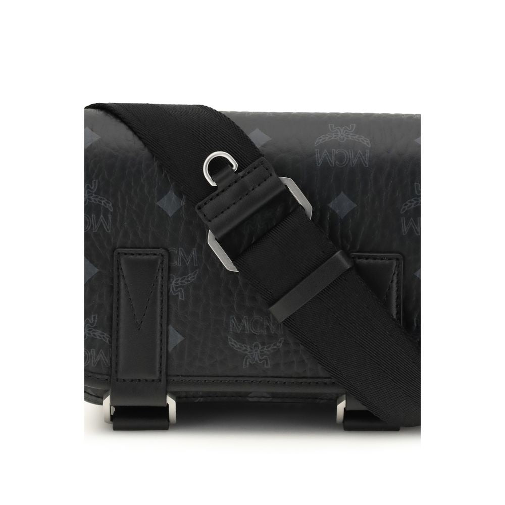 MCM Black Fabric Shoulder Bag | Regal Royce