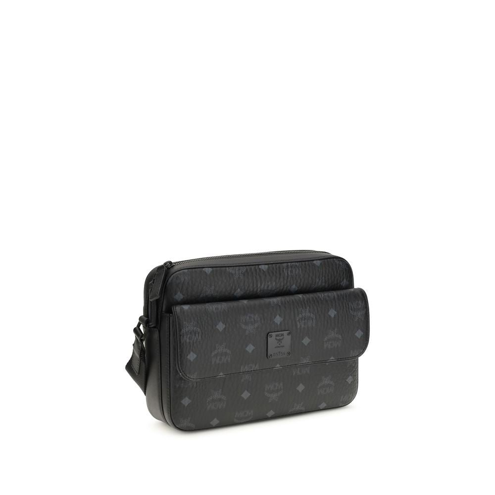 MCM Black Fabric Shoulder Bag | Regal Royce